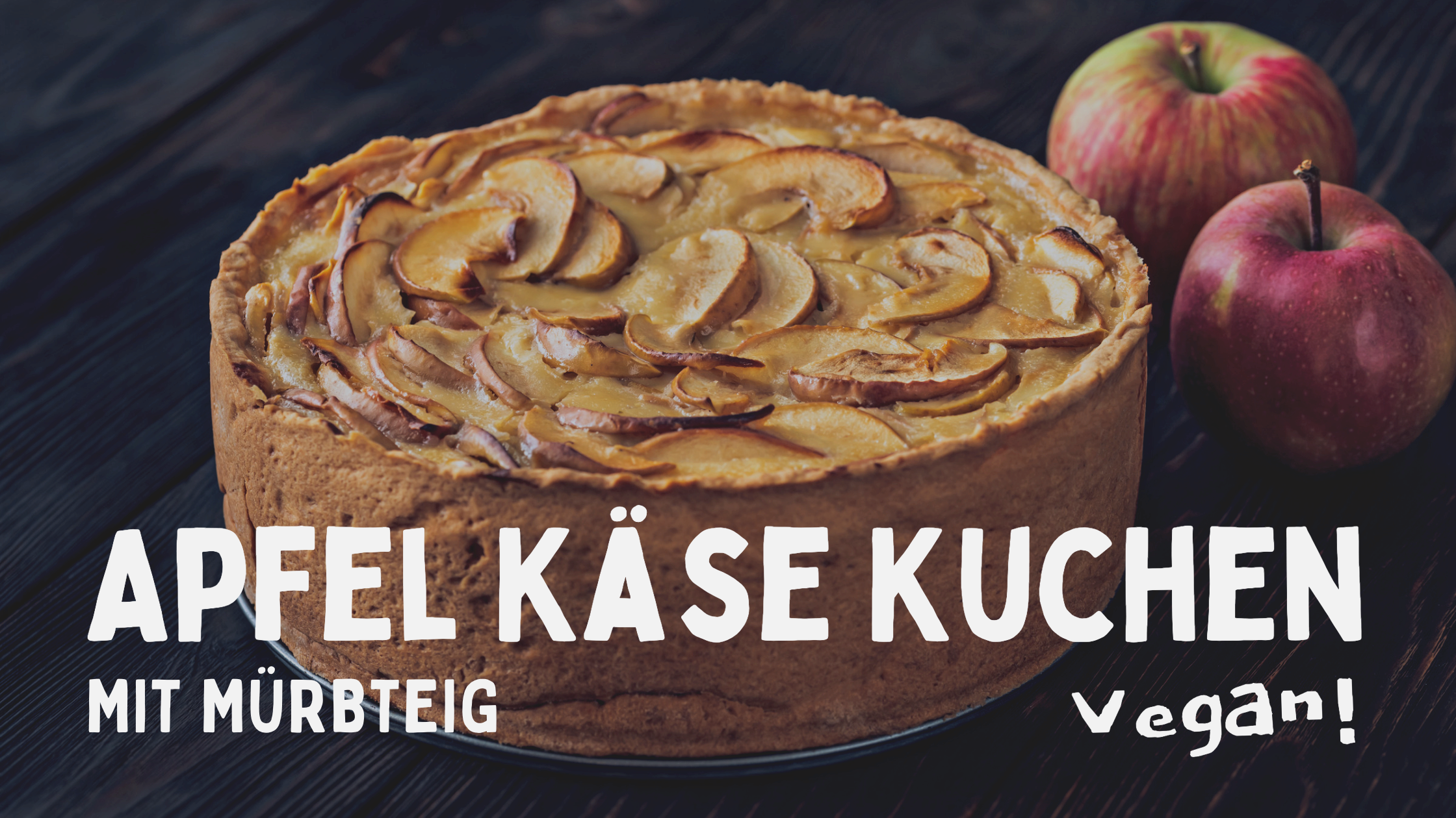 Apfel-Käse-Kuchen mit Mürbeteig - einfach, vegan & so richtig lecker ... Apfel-Käse-Kuchen mit Mürbeteig - einfach, vegan & so richtig lecker ...