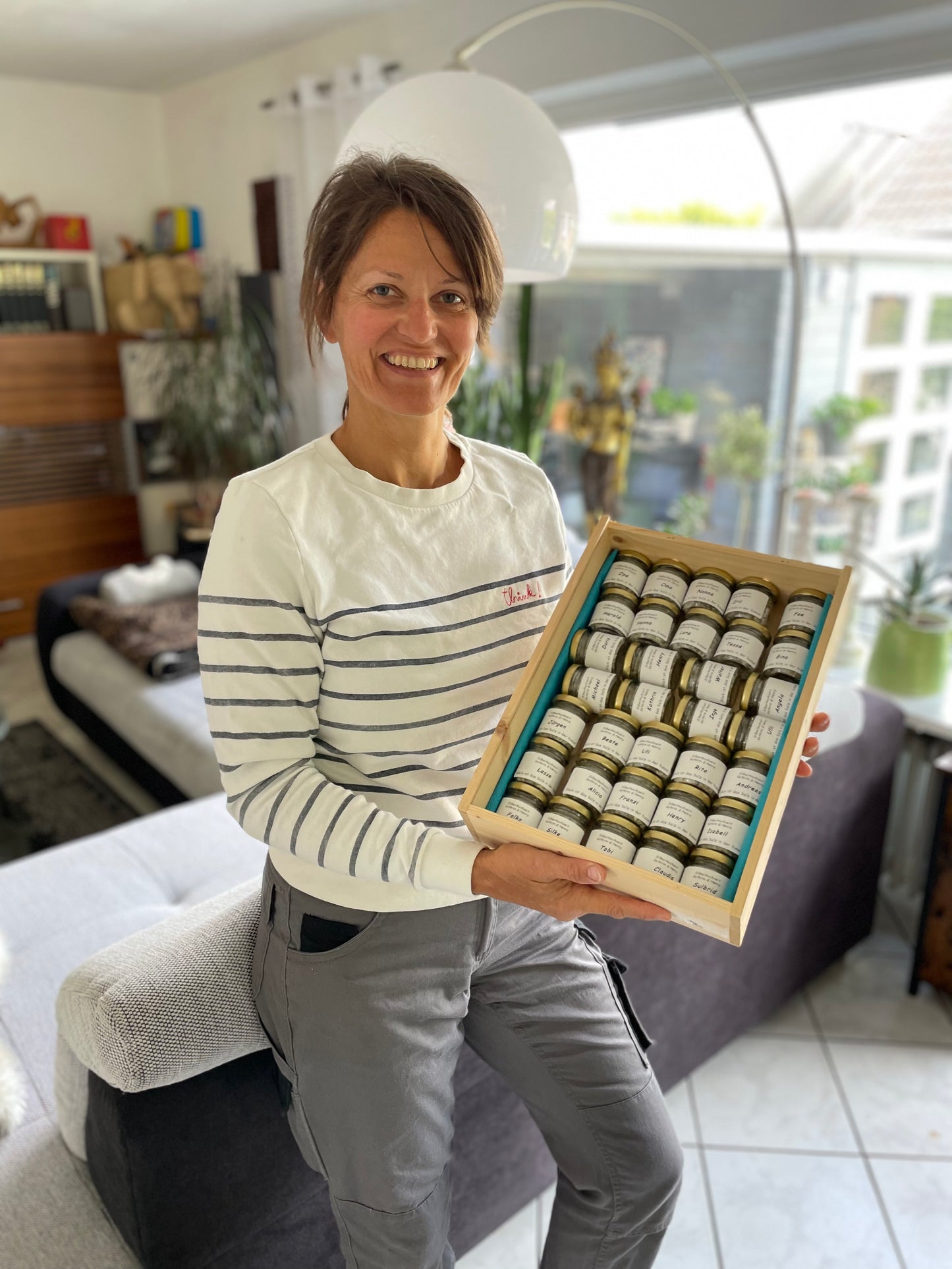 Gastgeschenk mit Namen • Salz-Gläschen