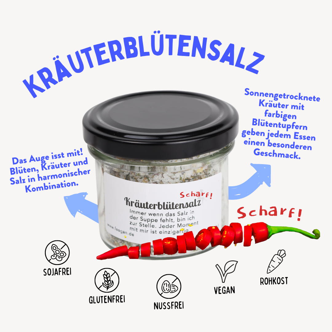 Kräuter-Blütensalz - scharf!